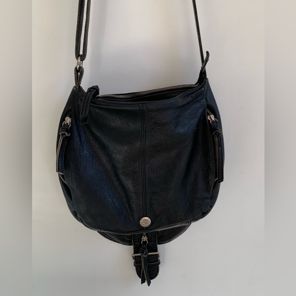 Tano Bag .Black leather crossbody purse with zipper. Used - Picture 12 of 14